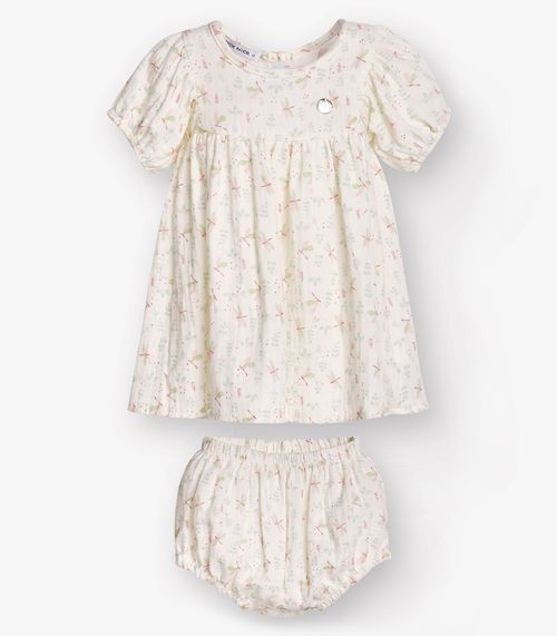 Vestido com Calcinha Feminino Trick Nick Bege