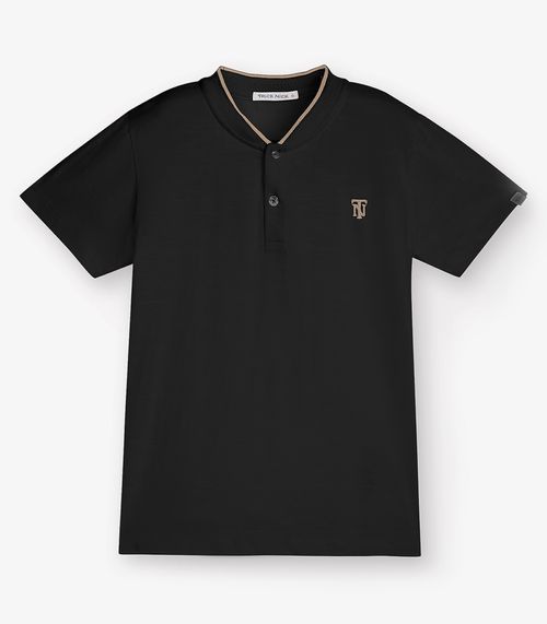 Camiseta Menino em Meia Malha Trick Nick Preto