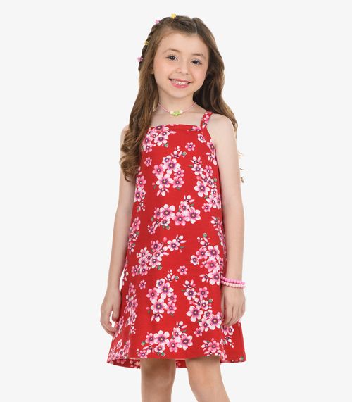 Vestido Cotton Rovi Kids Vermelho
