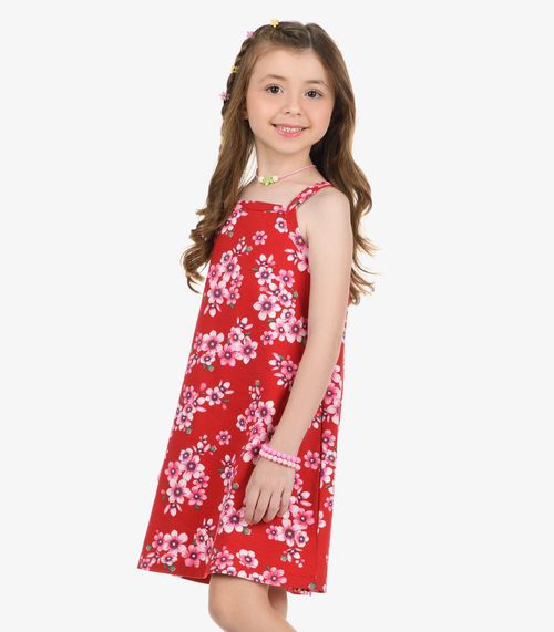 Vestido Cotton Rovi Kids Vermelho