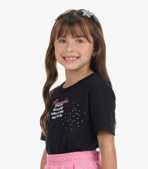 Conjunto Blusa com Shorts Saia Rovi Kids Preto