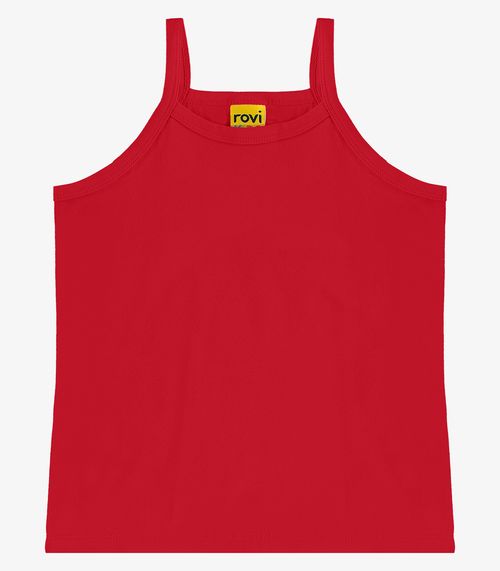 Regata De Alça Infantil Feminina Rovi Kids Vermelho
