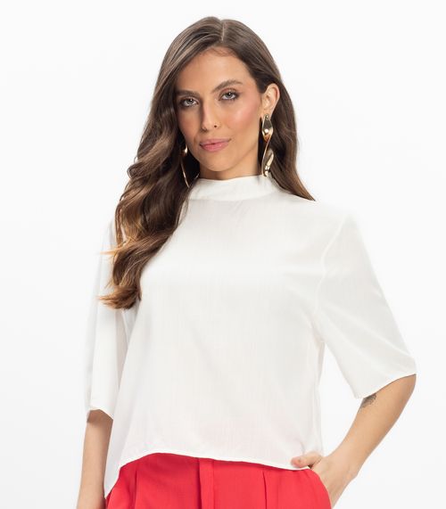Blusa Viscose Slub Feminina Endless Bege