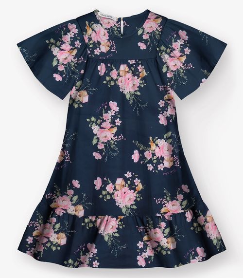 Vestido Infantil Trick Nick Azul