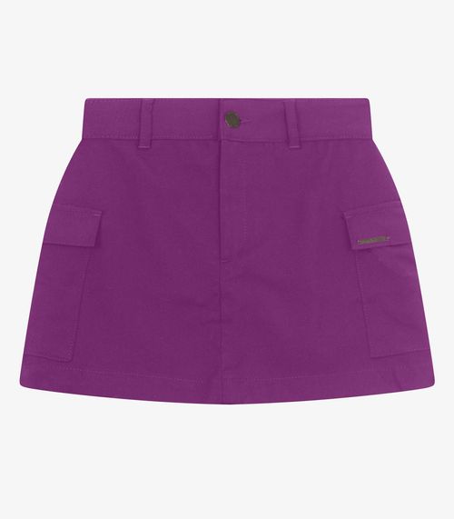 Saia Juvenil Feminina Sarja Twill Minty Roxo