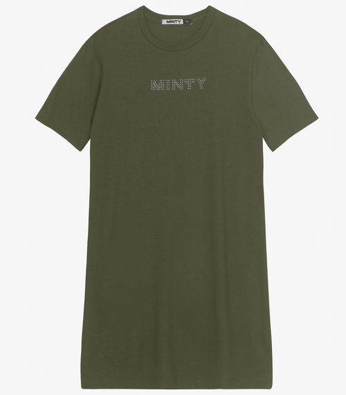 Vestido Juvenil Curto em Molecotton Minty Verde