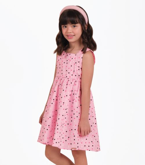 Vestido Popeline Trick Nick Rosa