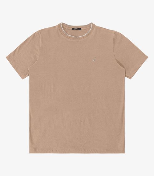Camiseta Cotton Leve Masculina Diametro Marrom