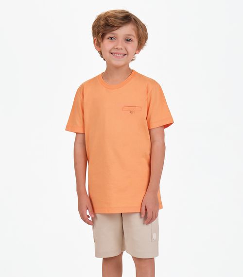 Bermuda Piquet Verona Menino Trick Nick Bege