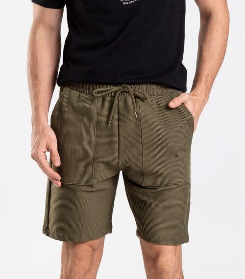 Bermuda Masculina Moletinho Gorgurinho Diametro Verde