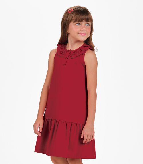 Vestido Cotton Leve Trick Nick Vermelho