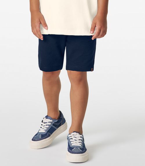 Conjunto Camiseta com Bermuda Trick Nick Bege