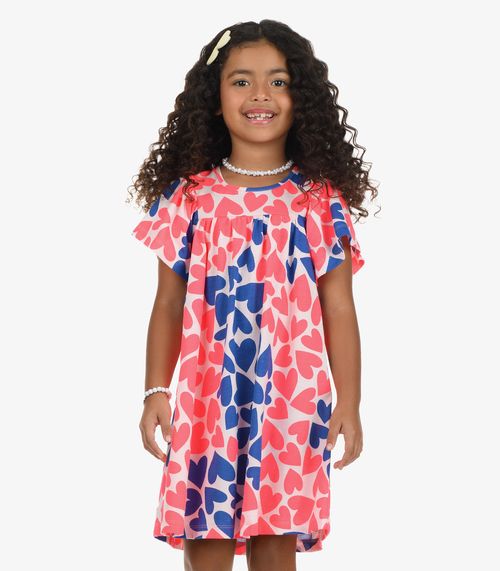 Vestido Feminino Meia Malha Rovi Kids Rosa