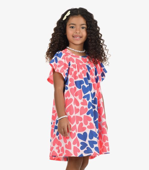 Vestido Feminino Meia Malha Rovi Kids Rosa