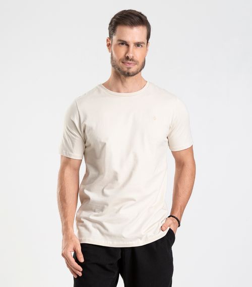 Camiseta Masculina Básica Diametro Bege