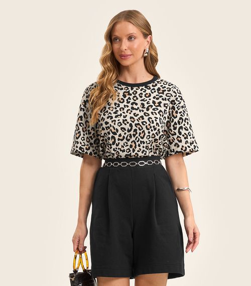 Blusa Feminina em Cotton Leve Rovitex Bege