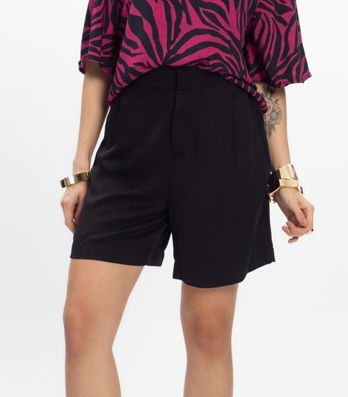 Bermuda Viscose Double Feminina Endless Preto