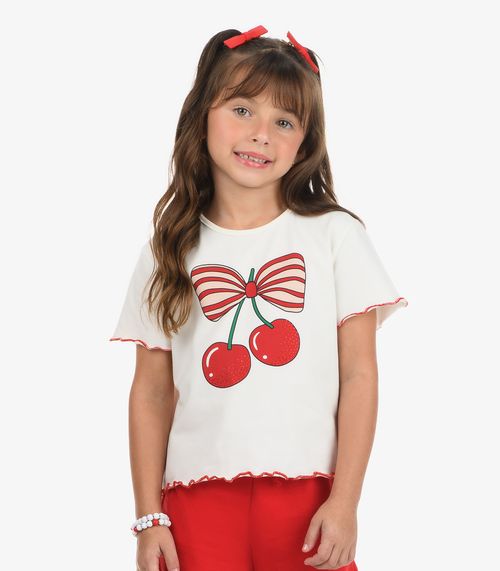 Blusa Feminina Cotton Rovi Kids Bege