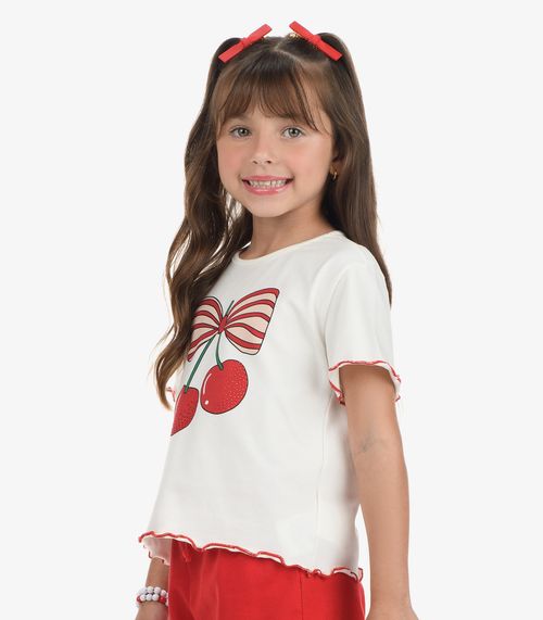 Blusa Feminina Cotton Rovi Kids Bege