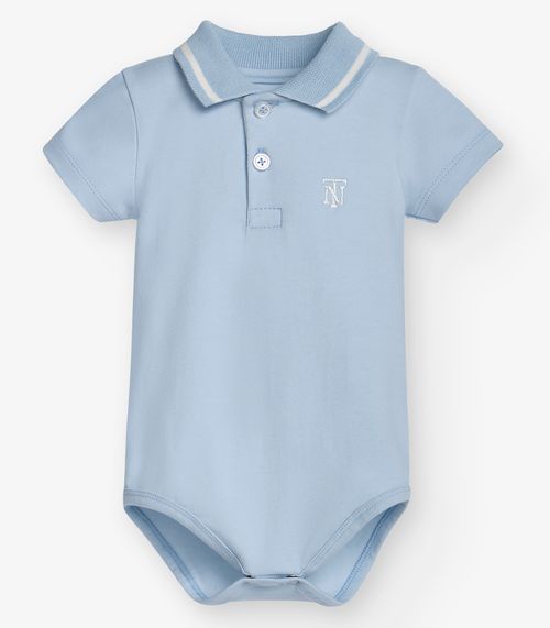 Conjunto Body Polo e Bermuda Masculino Trick Nick Azul