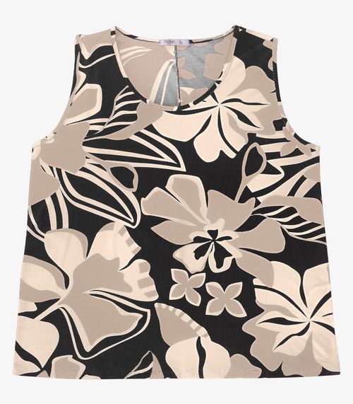 Regata Feminina Secret Glam em Viscotorcion Preto