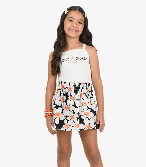 Conjunto Regata com Saia Rovi Kids Preto