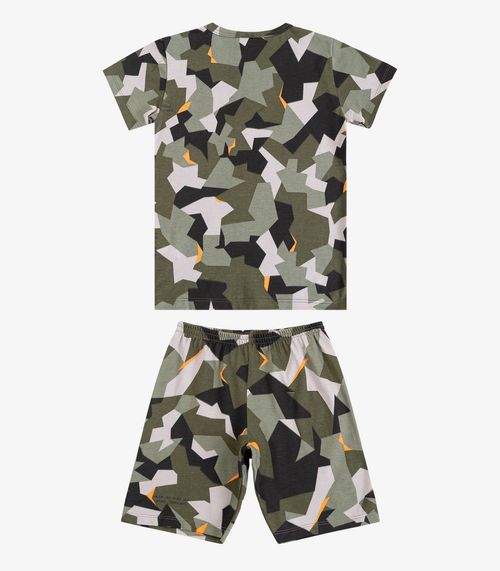 Pijama Infantil Camiseta e Bermuda Select Verde