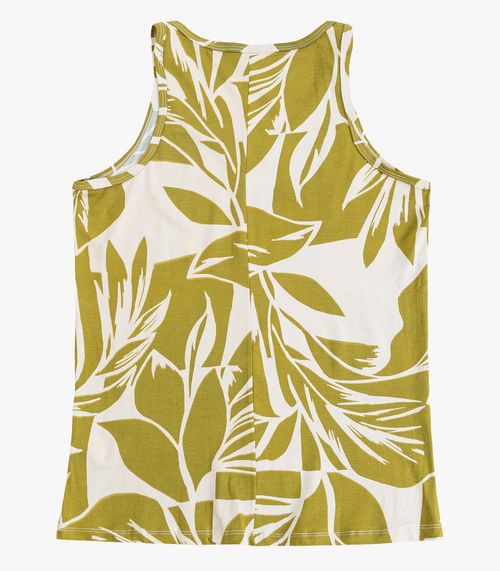 Blusa Feminina de Alça Estampada Infinita Cor Bege