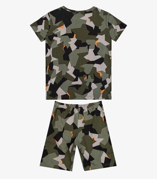 Pijama Infantil Camiseta e Bermuda Select Verde