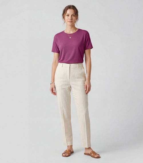 Blusa Feminina Manga Curta Infinita Cor Vermelho