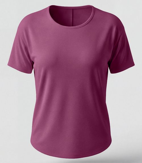 Blusa Feminina Manga Curta Infinita Cor Vermelho