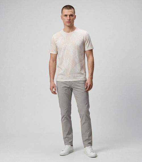 Camiseta Masculina Em Meia Malha Select Bege