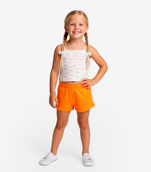 Conjunto Infantil Regata com Shorts Select Laranja
