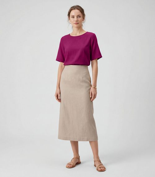 Blusa Cropped Feminina Em Viscose Infinita Cor Vermelho