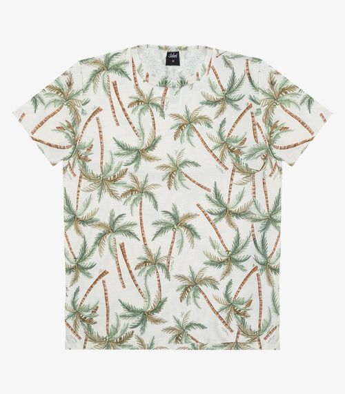 Camiseta Masculina Em Meia Malha Select Bege