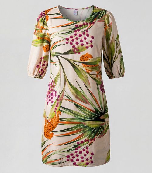 Vestido Midi Com Manga Flare 3/4 Infinita Cor Amarelo