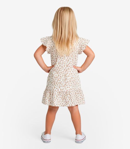 Vestido Infantil Com Manga Godê Select Rosa