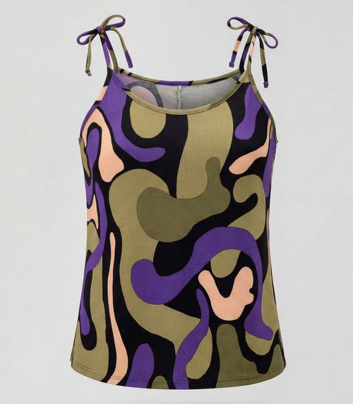 Blusa De Alça De Laço Infinita Cor Preto