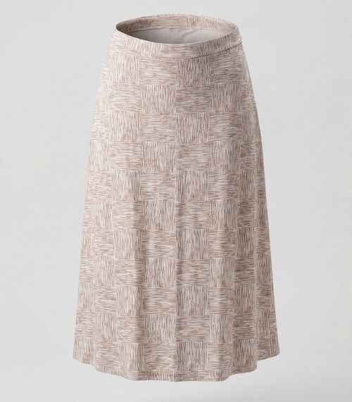 Saia Midi Com Recorte Nas Costas Infinita Cor Bege