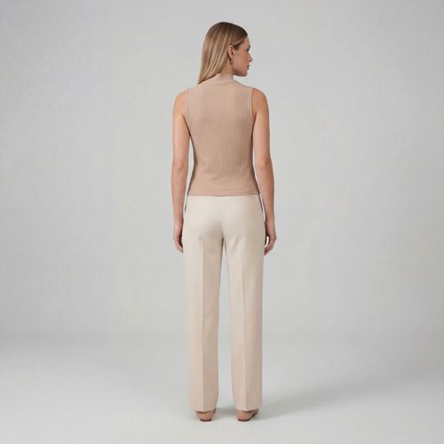 Regata Feminina Ribana Canelada Infinita Cor Marrom