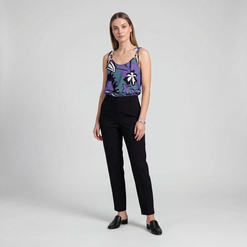 Blusa De Alça De Laço Infinita Cor Cinza