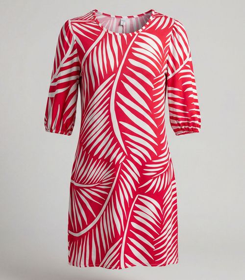 Vestido Midi Com Manga Flare 3/4 Infinita Cor Vermelho