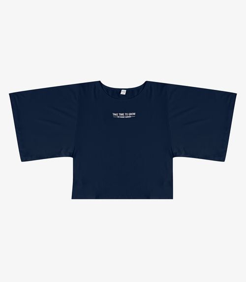 Blusa Feminina Em Viscotorcion Infinita Cor Azul