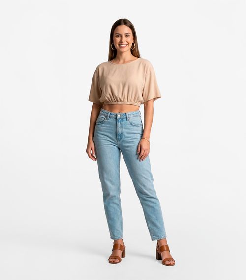 Blusa Feminina Em Viscose Infinita Cor Marrom