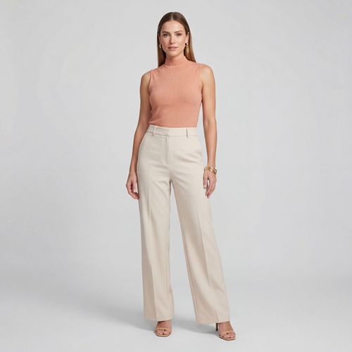 Regata Feminina Ribana Canelada Infinita Cor Marrom