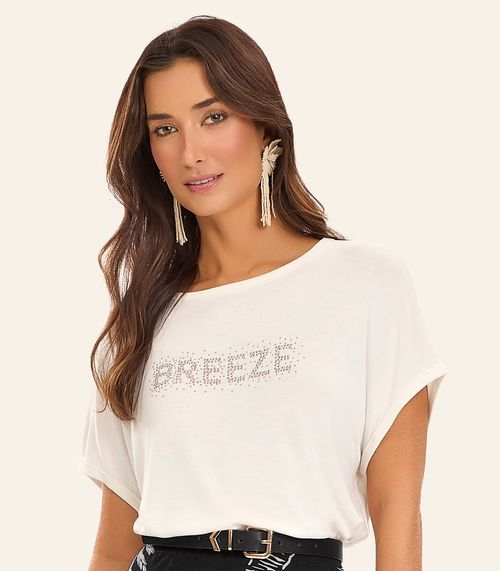 Blusa Feminina Visco Tricot Rovitex Bege