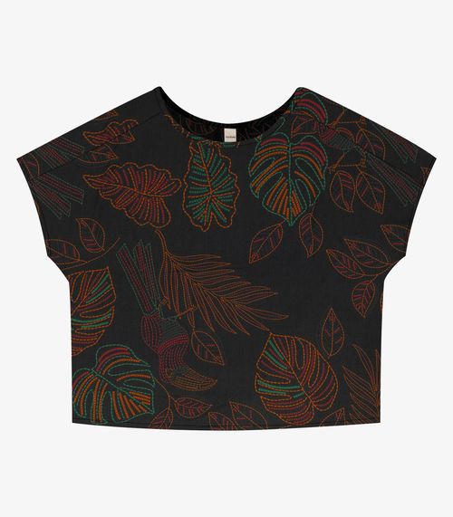 Blusa Feminina Viscose Khyara Rovitex Preto