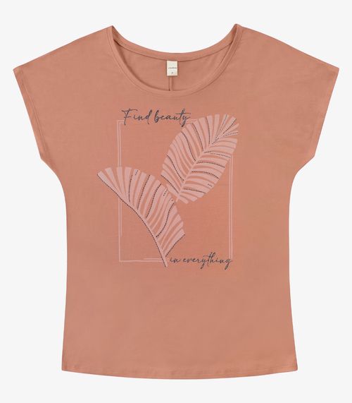 Blusa Feminina Viscotorcion Rovitex Marrom