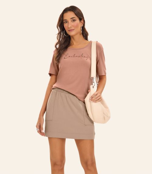 Blusa Feminina Vicotorcion Rovitex Marrom