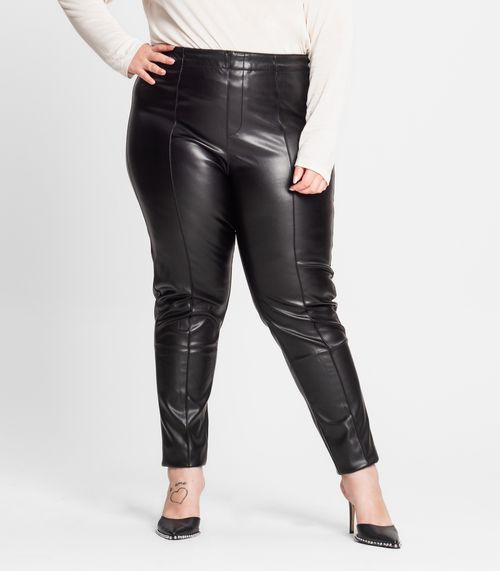 Legging Feminina Courino Plus Size Secret Glam Preto